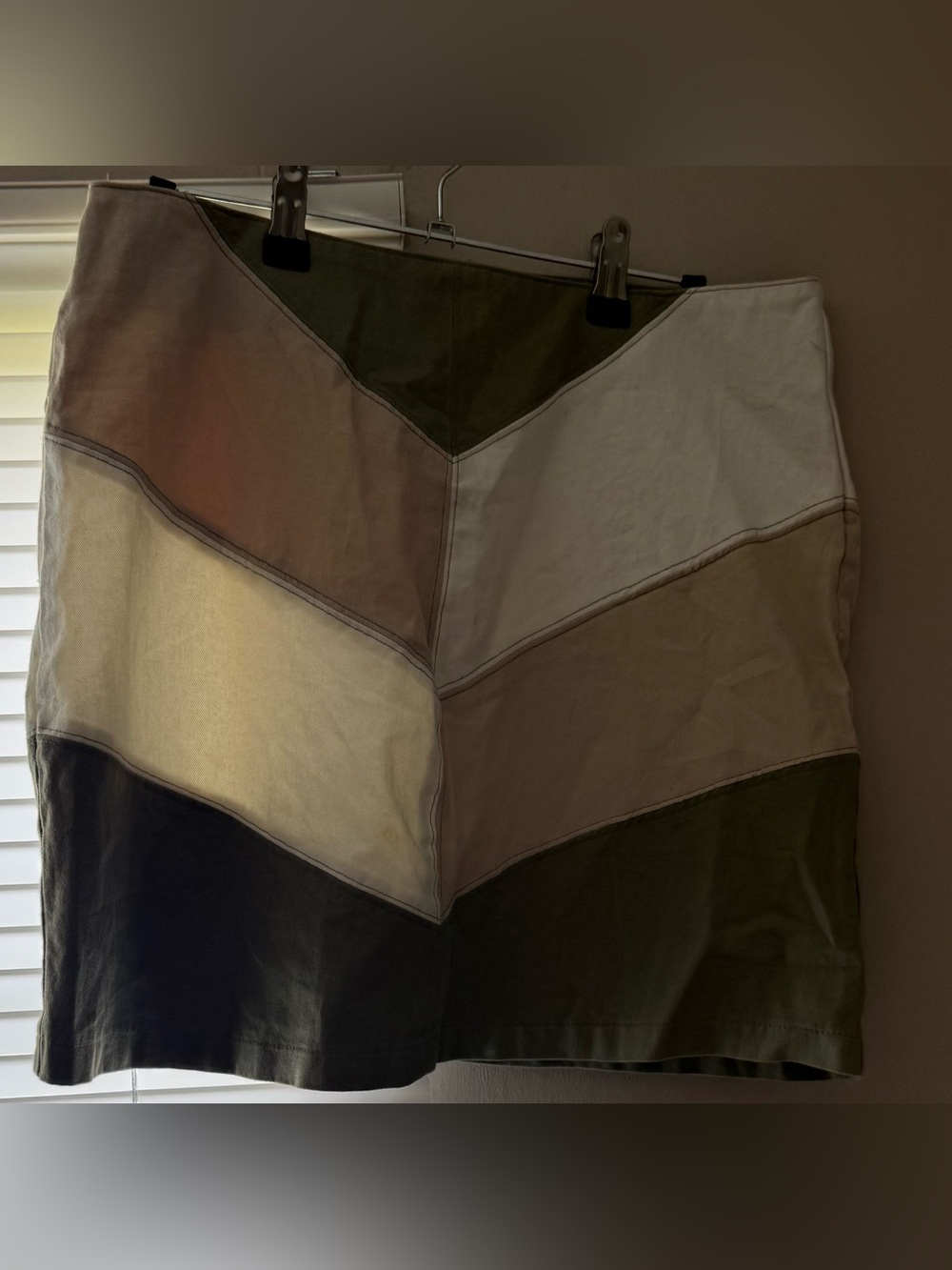 Women’s She & Sky Chevron Strips Skirt• Size Women’s Large